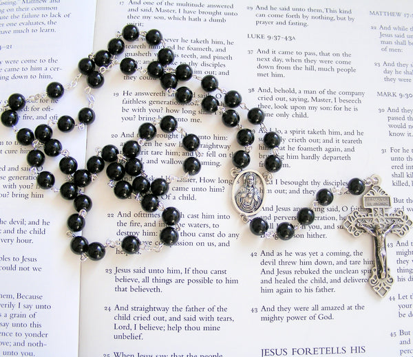 Sacred Heart of Jesus Rosary - Handmade Catholic Rosary-Rosary Beads-Serenity Gifts