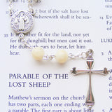 Handmade Anglican Rosary - St Benedict - Mother of Pearl