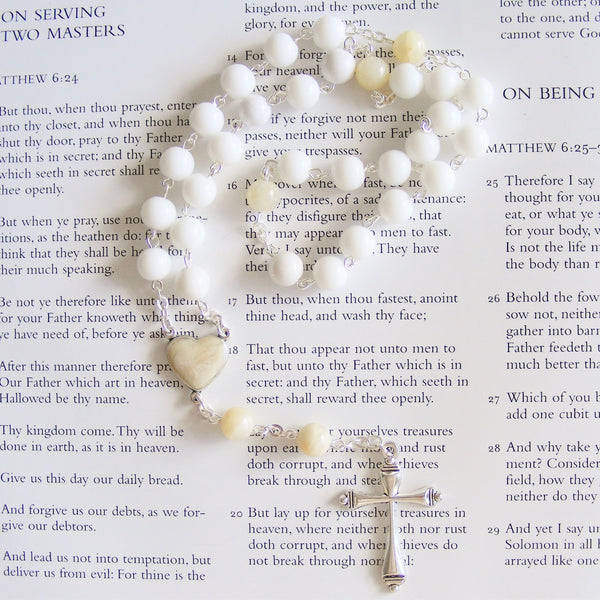 Handmade Anglican Rosary - Mother of Pearl-Anglica Rosary-Serenity Gifts