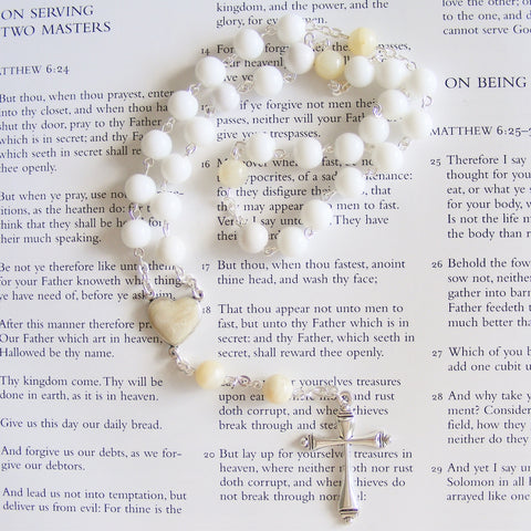 Handmade Anglican Rosary - Mother of Pearl-Anglica Rosary-Serenity Gifts