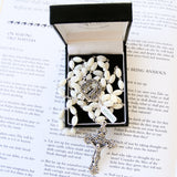 Our Lady of Lourdes Rosary - Mother Of Pearl Catholic Rosary-Rosary Beads-Serenity Gifts