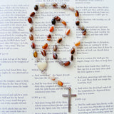 Handmade Anglican Rosary - Botswana Agate-Anglica Rosary-Serenity Gifts