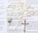 Our Lady of Fatima Rosary-Mother of Pearl Catholic Rosary-Rosary Beads-Serenity Gifts