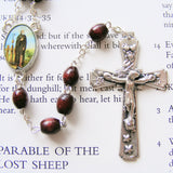 St Peregrine Rosary - Wooden-Rosary Beads-Serenity Gifts