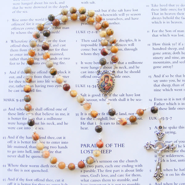 Our Lady of Perpetual Help Rosary-Rosary Beads-Serenity Gifts
