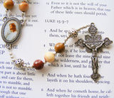 Jesus our Protector Catholic Rosary - Unique Centrepeice - Handmade-Rosary Beads-Serenity Gifts