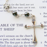 Handmade Anglican Rosary - 6mm Blue Glass-Christian Rosary-Serenity Gifts
