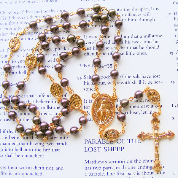 Miraculous Medal - Immaculate Conception Rosary - Handmade