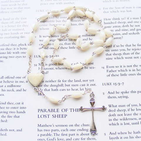 Handmade Anglican Rosary - Mother of Pearl-Anglica Rosary-Serenity Gifts