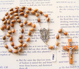 Olive Wood Miraculous Medal Rosary-Rosary Beads-Serenity Gifts