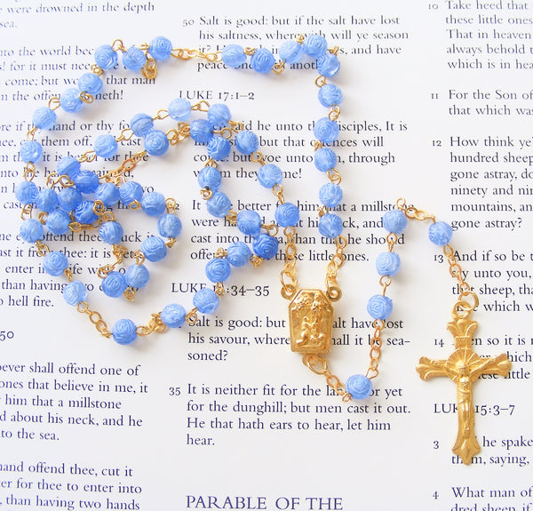 Our Lady of Lourdes Rosary with Holy Water-Rosary Beads-Serenity Gifts