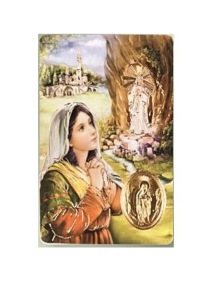 Prayer Card - Our Lady of Lourdes-Prayer Card-Serenity Gifts