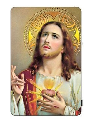 Prayer Card -Sacred Heart of Jesus-Prayer Card-Serenity Gifts