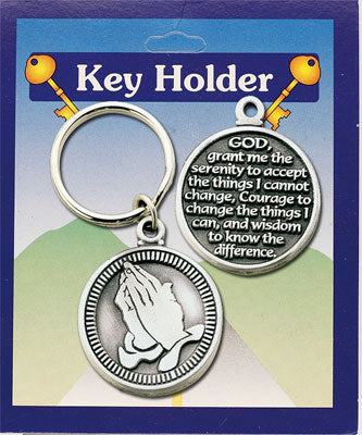 Pewter Key Ring - Serenity Prayer-Key Ring-Serenity Gifts