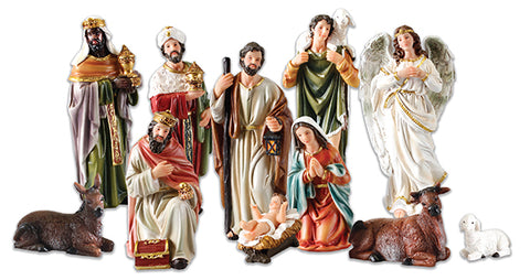 Nativity Crib Figures - 12" High-Nativity Crib Figures-Serenity Gifts