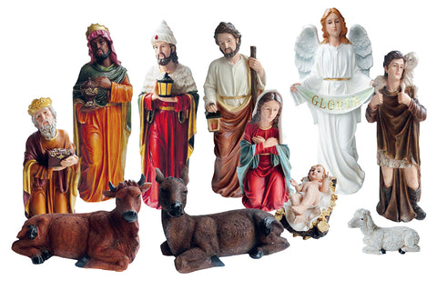 Nativity Crib Figures - 32" High-Nativity Crib Figures-Serenity Gifts