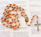 St. Anthony Rosary - Brown Wood-Rosary Beads-Serenity Gifts