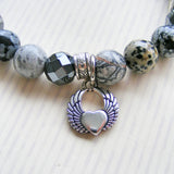 Christian Bracelet - Angel Wings with Heart-Jewellery-Serenity Gifts