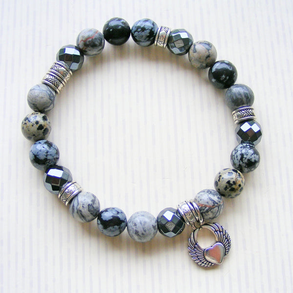Christian Bracelet - Angel Wings with Heart-Jewellery-Serenity Gifts