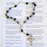 Handmade Anglican Car Rosary - Hematite and Black Wood-Anglican Car Rosary-Serenity Gifts