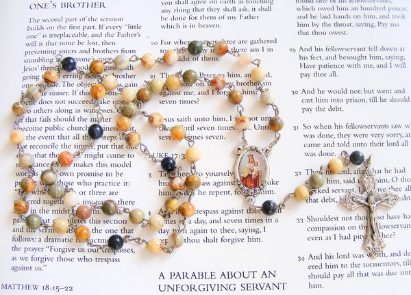 Our Lady of Mount Carmel Rosary - Handmade Catholic Rosary-Rosary Beads-Serenity Gifts