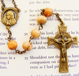 Sacred Heart And Holy Mother Rosary-Rosary Beads-Serenity Gifts