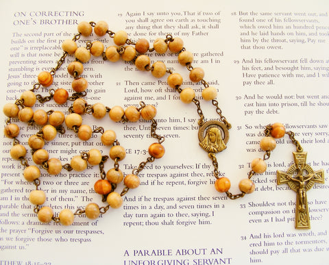Sacred Heart And Holy Mother Rosary-Rosary Beads-Serenity Gifts