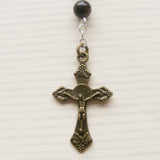 Handmade Chain Link Rosary - Red Acrylic Faceted - 6mm-Jewellery-Serenity Gifts