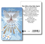 Prayer Card for Confirmation -Dove