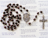 Our Lady of Fatima Rosary - Brown Wood-Rosary Beads-Serenity Gifts