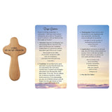 Wooden Holding Cross and Prayer Card - Lord Hear My Prayer-Holding Cross-Serenity Gifts