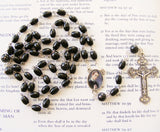 St Gerard Rosary - Black Wood-Rosary Beads-Serenity Gifts