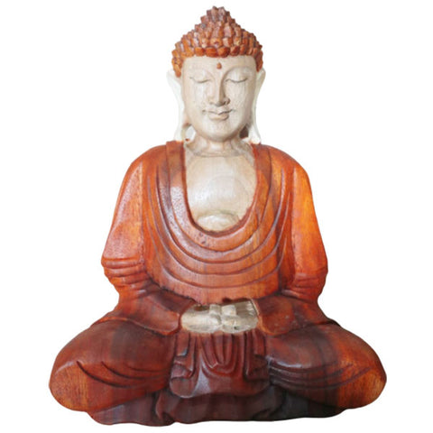Hand Carved Buddha Statue - Hand Down - 30cm-Figurine-Serenity Gifts