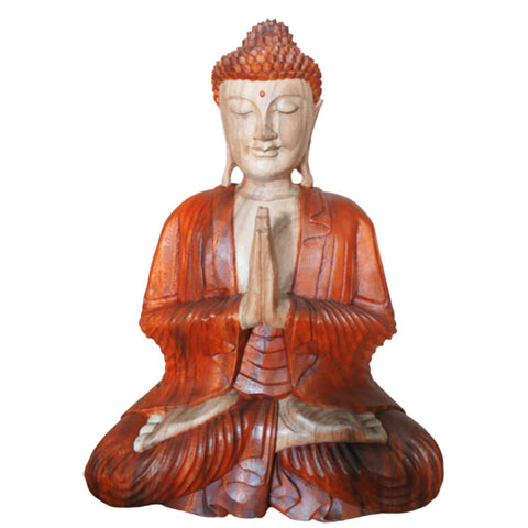 Hand Carved Buddha Statue - Welcome - 30cm-Figurine-Serenity Gifts