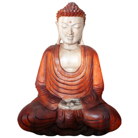 Hand Carved Buddha Statue - Hand Down - 40cm-Figurine-Serenity Gifts
