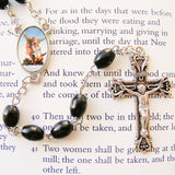 St Michael Rosary - Black Wood-Rosary Beads-Serenity Gifts