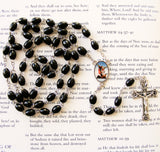 St Michael Rosary - Black Wood-Rosary Beads-Serenity Gifts