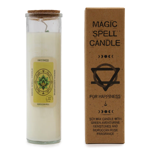 Magic Spell Candle - Happiness-Candle-Serenity Gifts