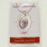 St Christopher Necklace-Chrisitan Necklace-Serenity Gifts