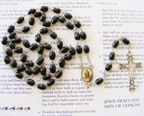St Patrick Rosary - Black Wood-Rosary Beads-Serenity Gifts
