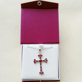 Cross Necklace - Red-Chrisitan Necklace-Serenity Gifts