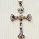 Cross Necklace - Clear-Chrisitan Necklace-Serenity Gifts