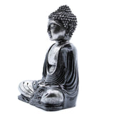 Meditating Buddha Statue - Black & Grey-Figurine-Serenity Gifts