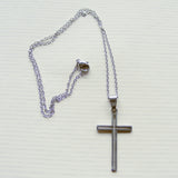 Stainless Steel Cross Necklace -Open Design-Stainless Steel Cross Necklace-Serenity Gifts