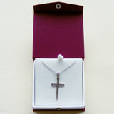 Stainless Steel Cross Necklace -Open Design-Stainless Steel Cross Necklace-Serenity Gifts
