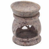 Soapstone Oil Burner - 8cm - Three Moon Pentagon-Oil Burner-Serenity Gifts