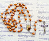 St. Theresa Rosary - Brown Wood-Rosary Beads-Serenity Gifts