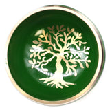 Singing Bowl Set - Tree of Life - Green-singing bowls-Serenity Gifts