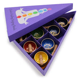 Chakra Pyramid Singing Bowl Gift Set-Chakra Gifts-Serenity Gifts