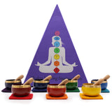 Chakra Pyramid Singing Bowl Gift Set-Chakra Gifts-Serenity Gifts